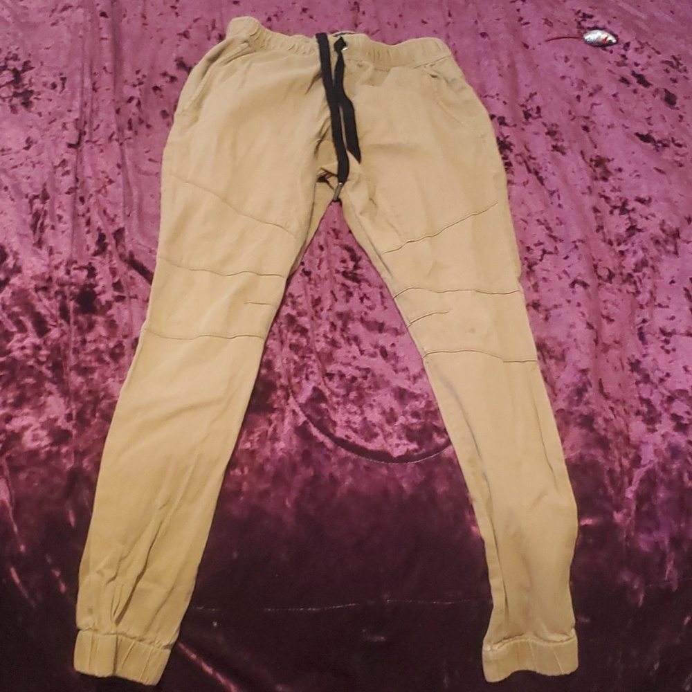 Teens size S/P khaki DRAWSTRING WAIST PANTS skini